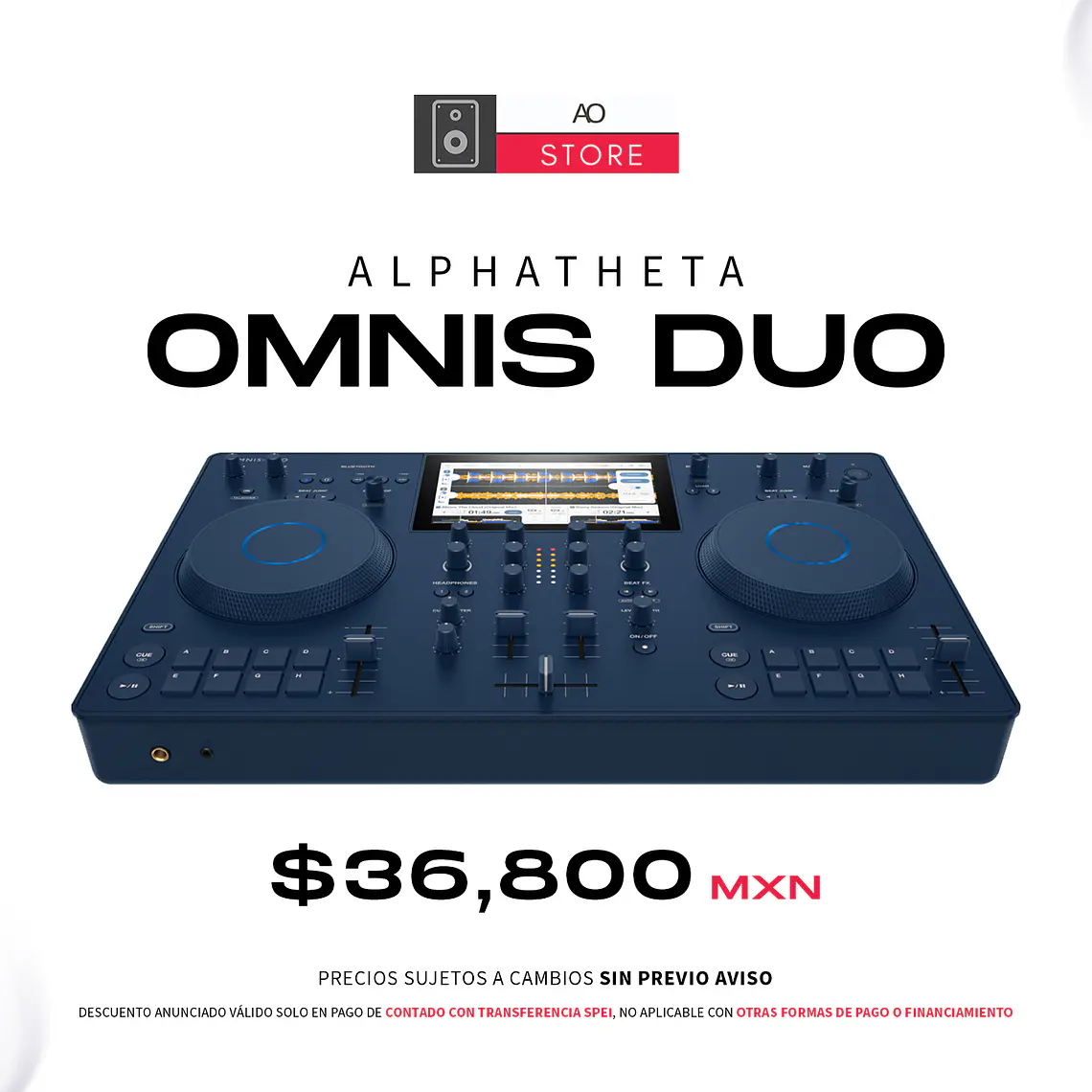 AlphaTheta Omnis Duo Reproductor Multimedia para DJ 2