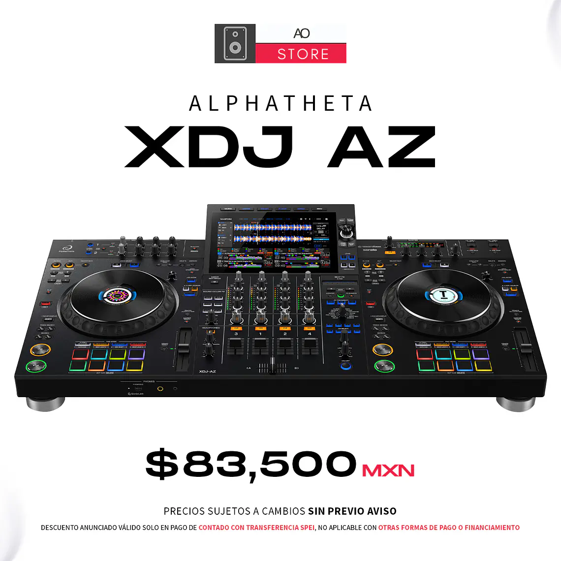 AlphaTheta XDJ AZ Reproductor Multimedia de 4 Canales para DJ 2