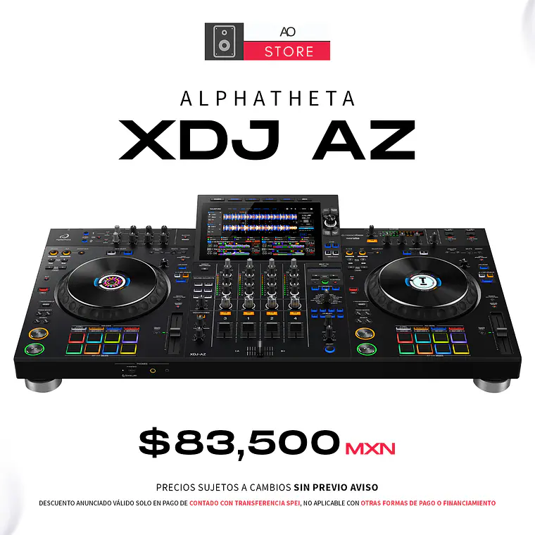 AlphaTheta XDJ AZ Reproductor Multimedia de 4 Canales para DJ 2