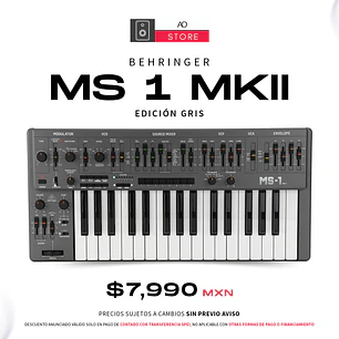 Behringer Ms1 MkII Edición Gris Sintentizador Analógico 