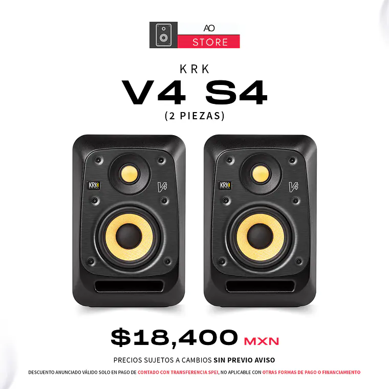 KRK V4 S4 Monitores de Estudio (2 Piezas) 1