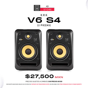 KRK V6 S4 Monitores de Estudio (2 Piezas)