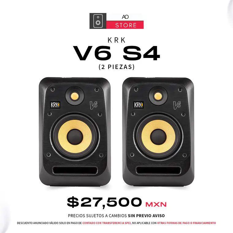 KRK V6 S4 Monitores de Estudio (2 Piezas) 1