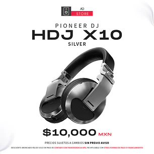 Pioneer DJ HDJ X10 Color Silver Audífonos Profesionales