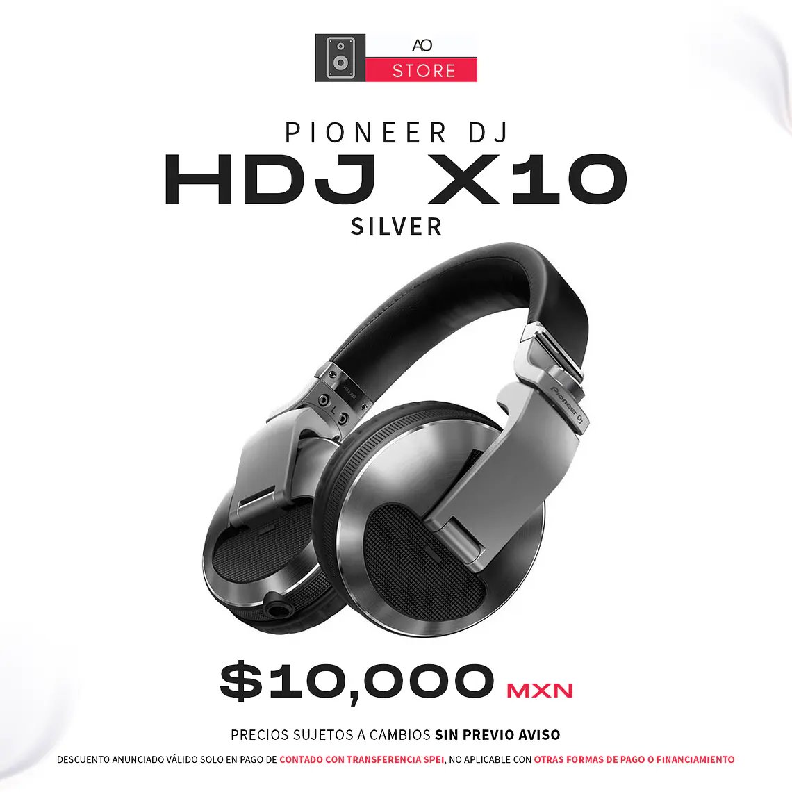 Pioneer DJ HDJ X10 Color Silver Audífonos Profesionales 1