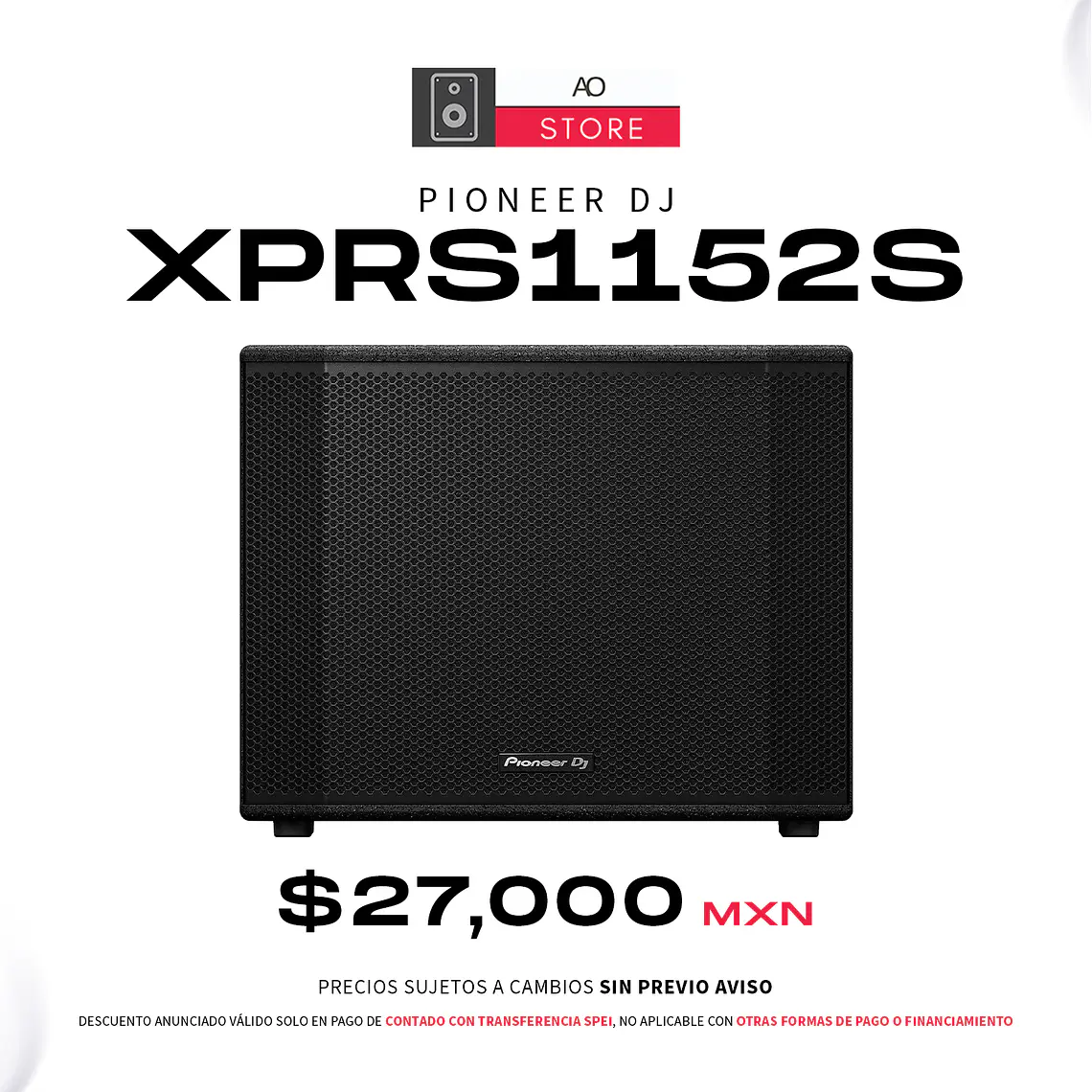 Pioneer DJ XPRS1152S Subwoofer Activo 1
