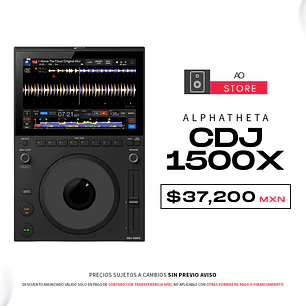 AlphaTheta CDJ 1500X Reproductor para DJ