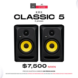 KRK Classic 5 Monitores de Estudio (2 Piezas)