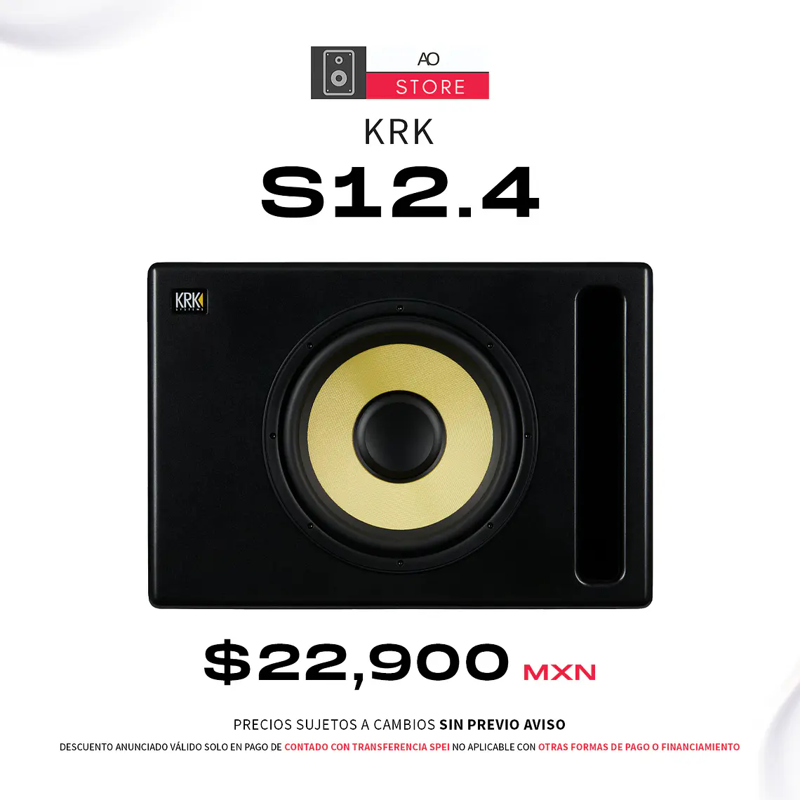 KRK S12.4 Subwoofer de Estudio 1