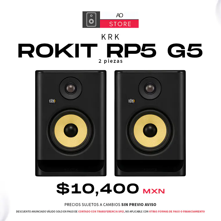 KRK Rokit RP5 G5 Monitores de Estudio (2 Piezas) 1