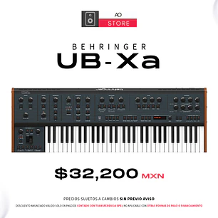 Behringer UB Xa Sintetizador Analógico Polifónico de 16 Voces