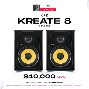 KRK Kreate 8 Monitores de Estudio (2 Piezas)