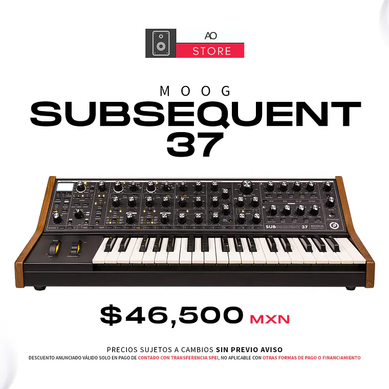 Moog Subsequent 37 Sintetizador Analógico Parafónico 1
