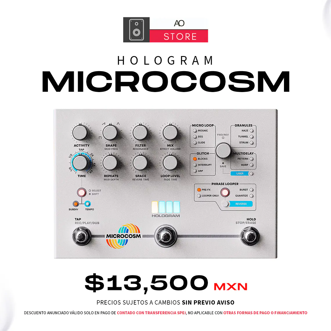 Hologram Microcosm Pedal Granular  2