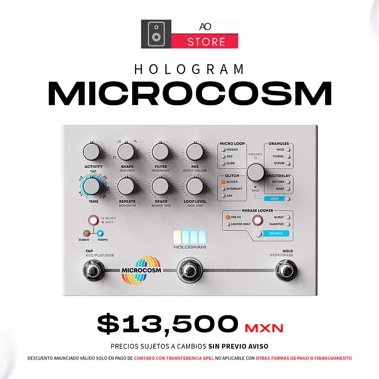 Hologram Microcosm Pedal Granular  2