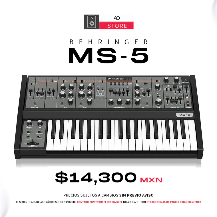 Behringer MS 5 Sintetizador Analógico 1