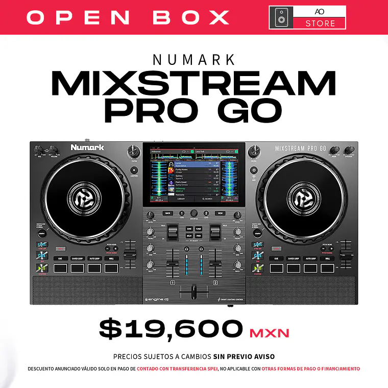 Numark Mixstream Pro Go Reproductor Multimedia Controlador para DJ (Open Box) 2