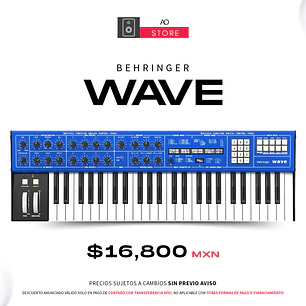Behringer Wave Sintetizador Híbrido Multi Timbral de 8 Voces