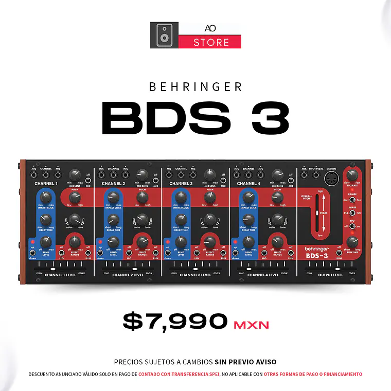 Behringer Bds 3 Sintetizador de Batería 1