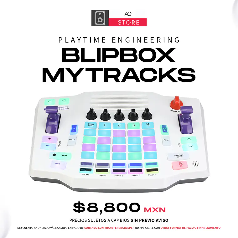 Playtime Engineering BlipBlox myTracks Secuenciador, Sampler y Caja de Ritmos 1