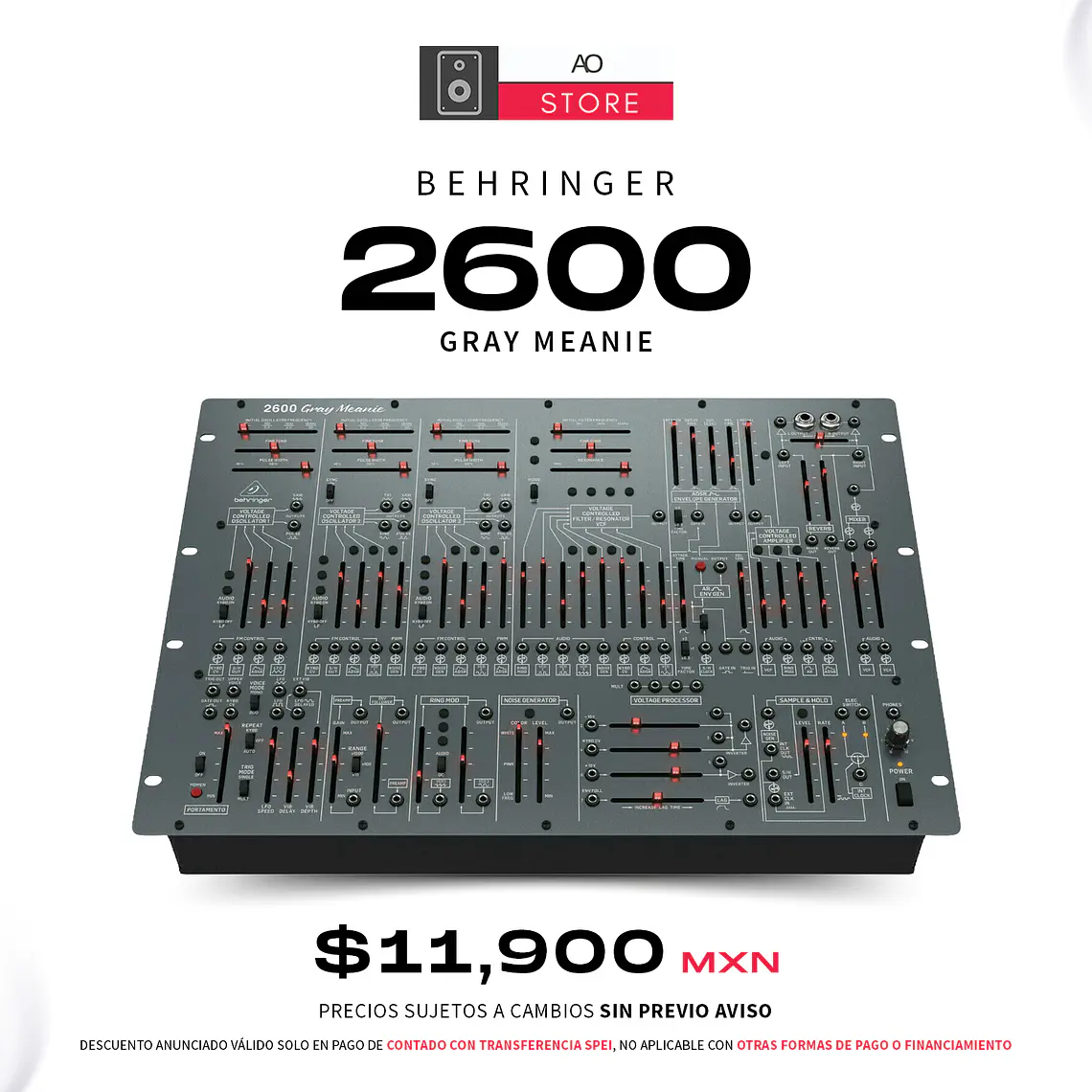 Behringer 2600 Gray Meanie Sintetizador Analogico Semi Modular 1