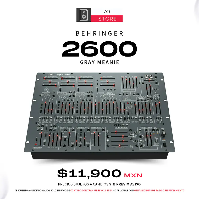 Behringer 2600 Gray Meanie Sintetizador Analogico Semi Modular 1