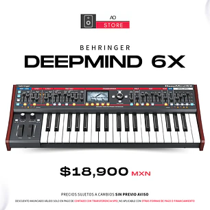 Behringer DeepMind 6X Sintetizador Polifónico