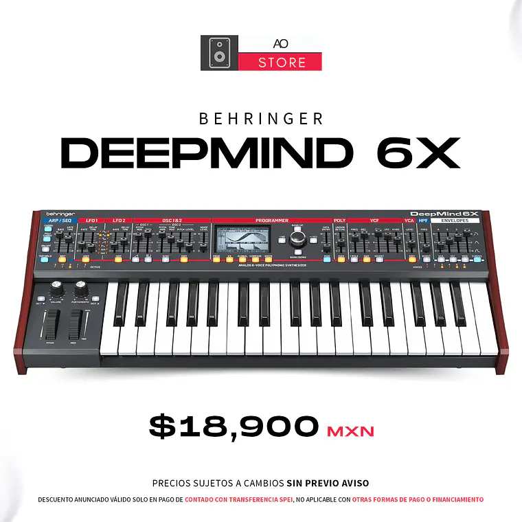 Behringer DeepMind 6X Sintetizador Polifónico 1