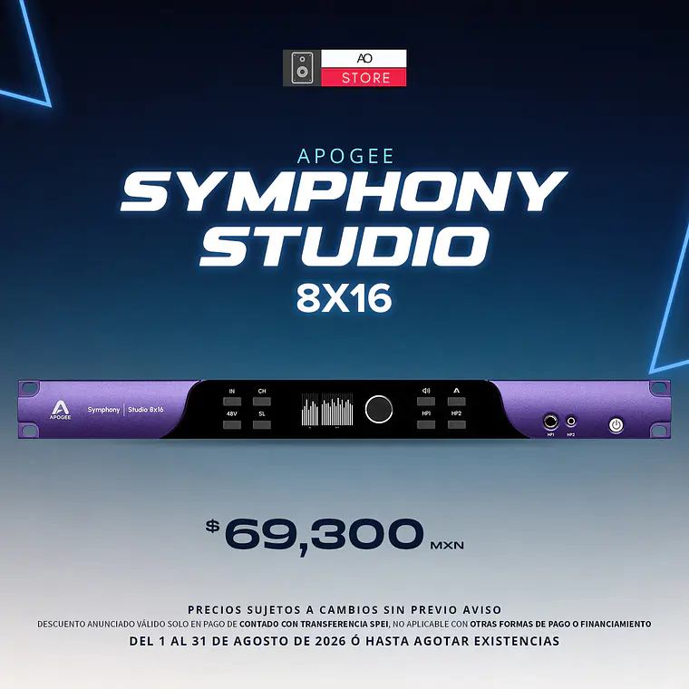 Apogee Symphony Studio 8x16 Interfaz de Audio 1