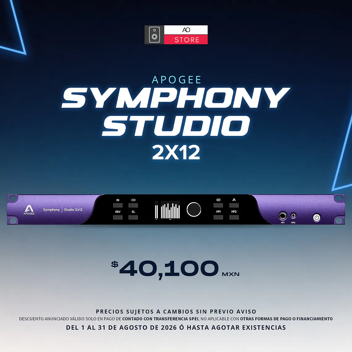 Apogee Symphony Studio 2x12  Interfaz de Audio 2