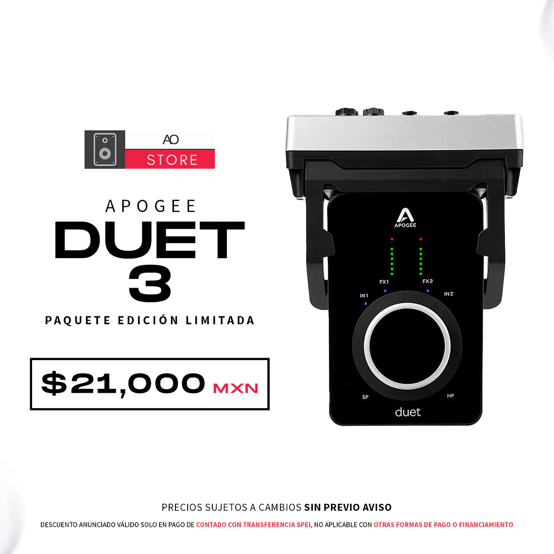Apogee Duet 3 Paquete Edición Limitada Interfaz de Audio 1
