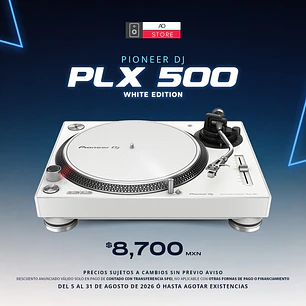 Pioneer DJ PLX 500 White Tornamesa para DJ