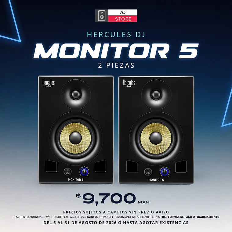 Hercules DJ Monitor 5 Monitores de Estudio (2 Piezas) 2