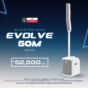 EV Electro Voice Evolve 50M White Sistema de Audio en Torre 