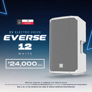 EV Electro Voice Everse 12 White Bocina Activa con Bateria