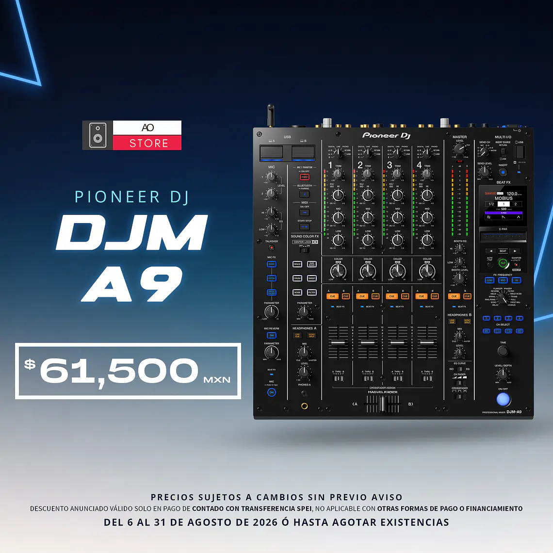 Pioneer DJ DJM A9 Mezcladora para DJ 2