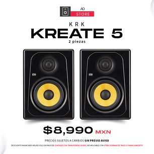 KRK Kreate 5 Monitores de Estudio (2 Piezas)
