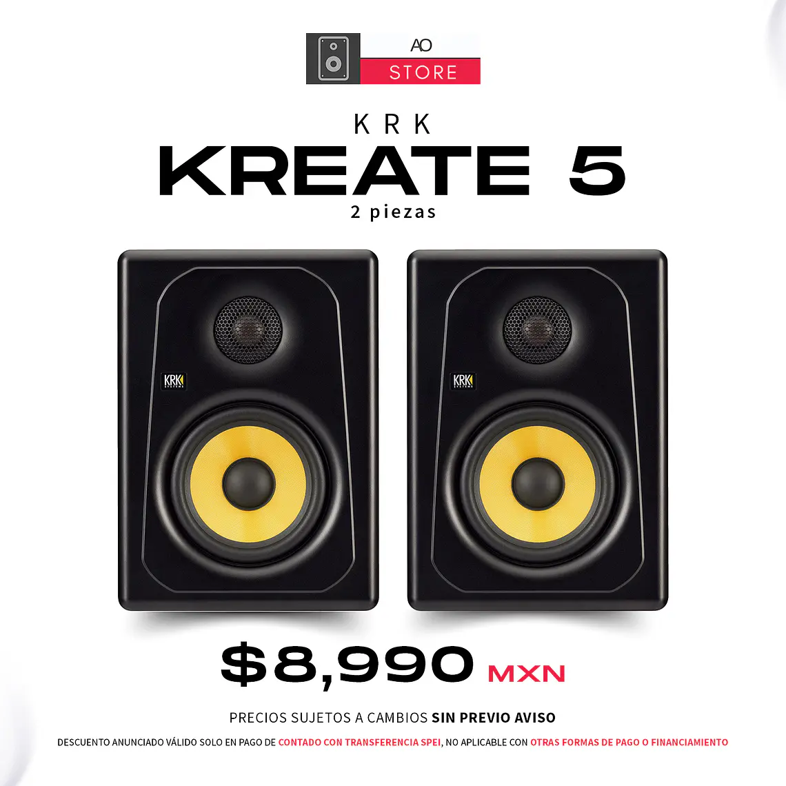 KRK Kreate 5 Monitores de Estudio (2 Piezas) 1