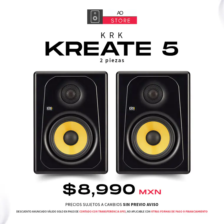 KRK Kreate 5 Monitores de Estudio (2 Piezas) 1