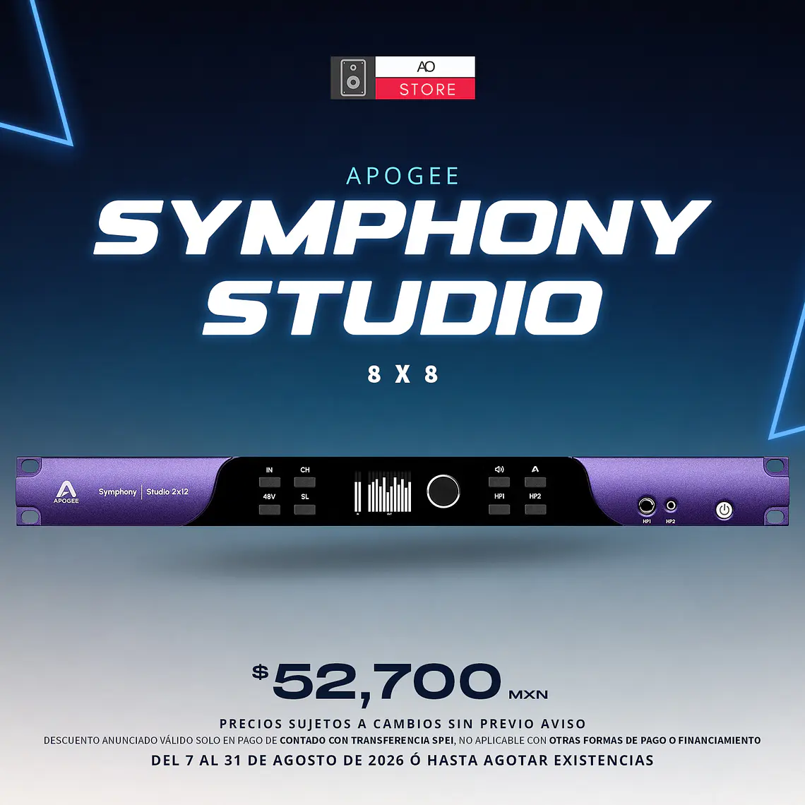 Apogee Symphony Studio 8x8 Interfaz de Audio 2