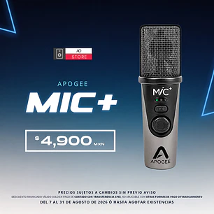 Apogee Mic Plus Micrófono de Condensador Usb