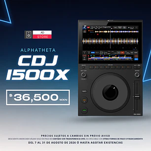 AlphaTheta CDJ 1500X Reproductor para DJ