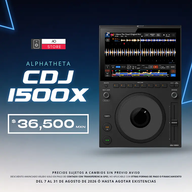 AlphaTheta CDJ 1500X Reproductor para DJ 2