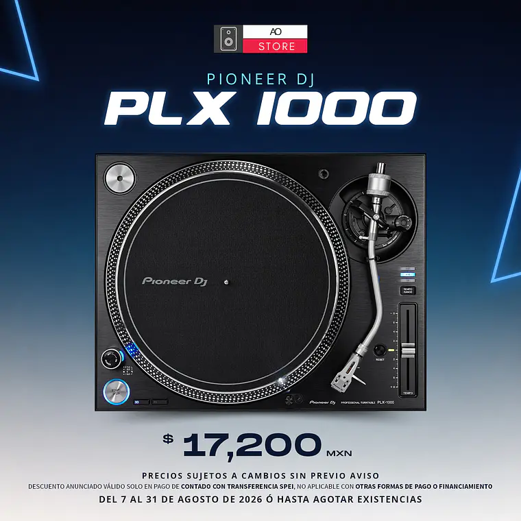 Pioneer DJ PLX 1000 Tornamesa para DJ 1