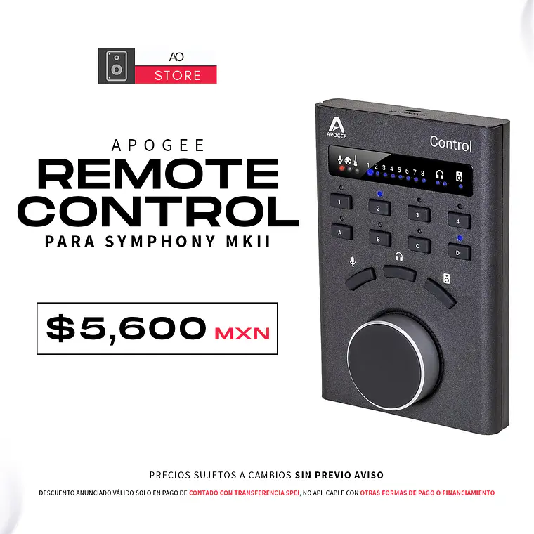 Apogee Remote Control para Symphony MkII 1