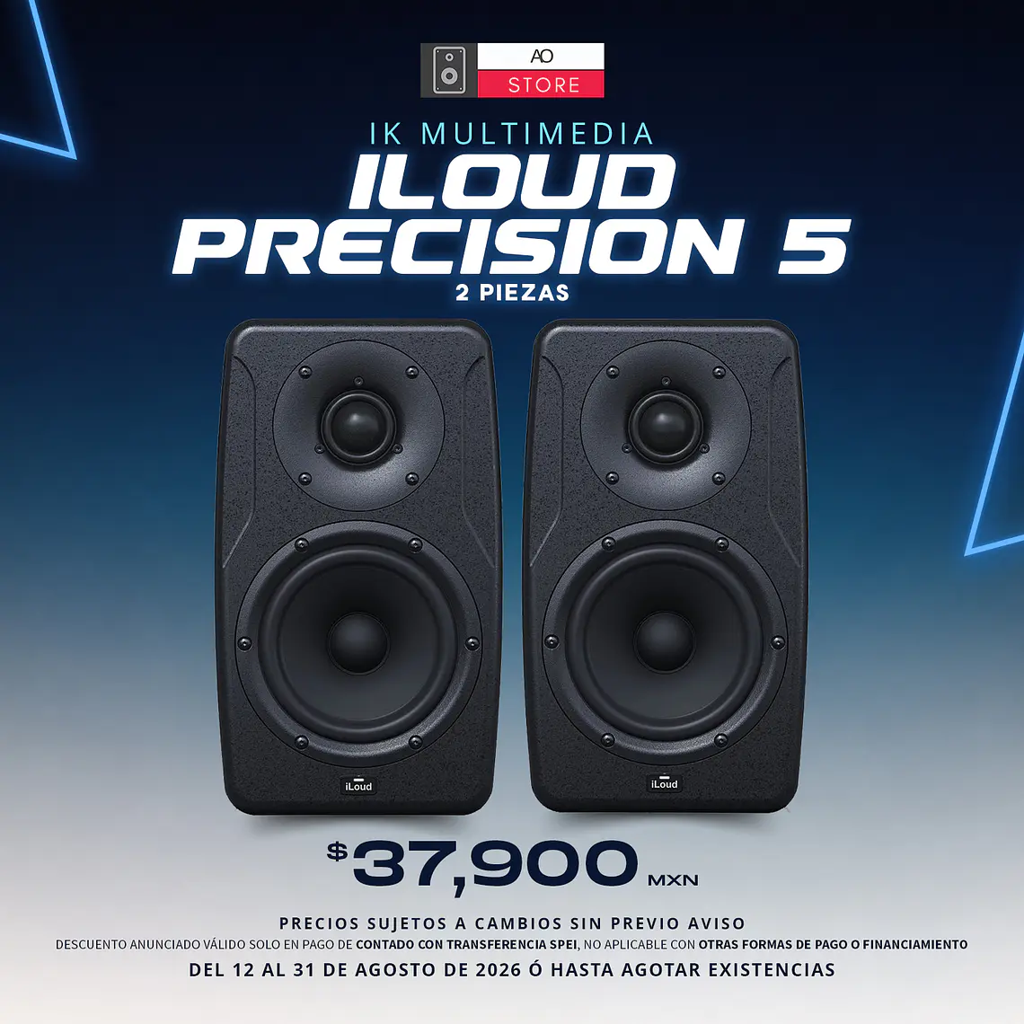 IK Multimedia iLoud Precision 5 Monitores de Estudio (2 Piezas) 1