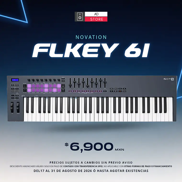 Novation FLKey 61 Teclado Midi con Integración para FL Studio 2