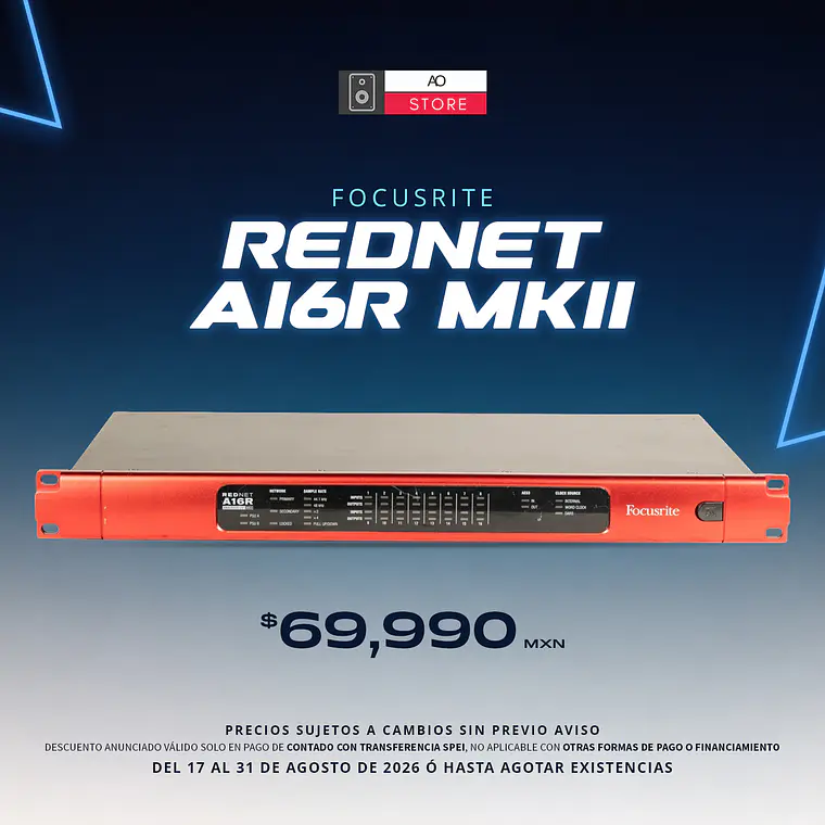 Focusrite RedNet A16R MkII Interfaz de Audio 2