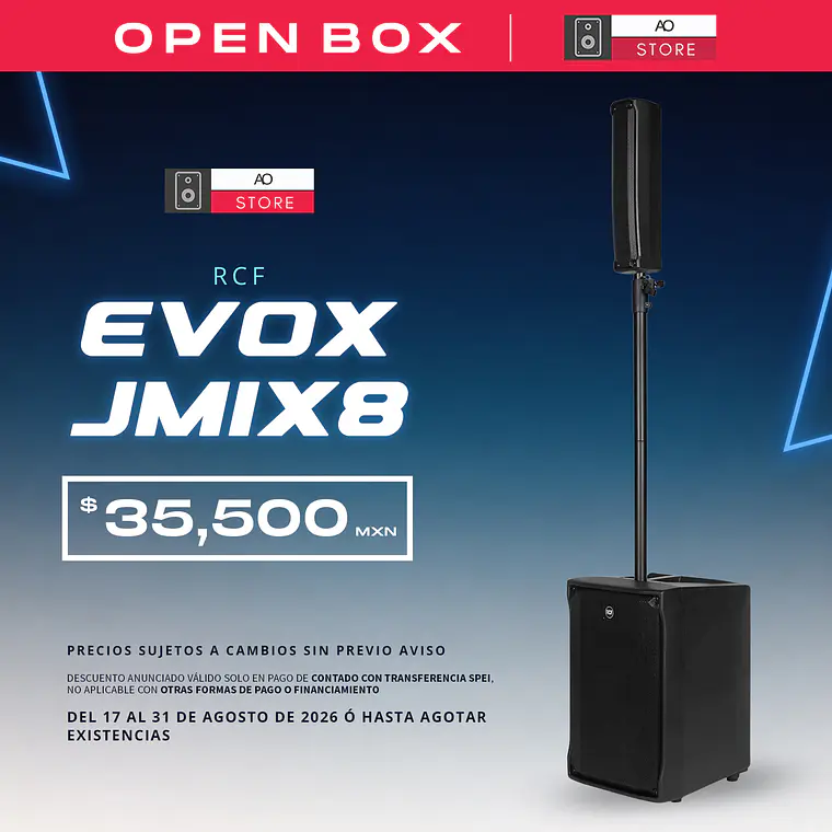 RCF Evox JMIX8 Sistema de Audio en Torre (Open Box) 2