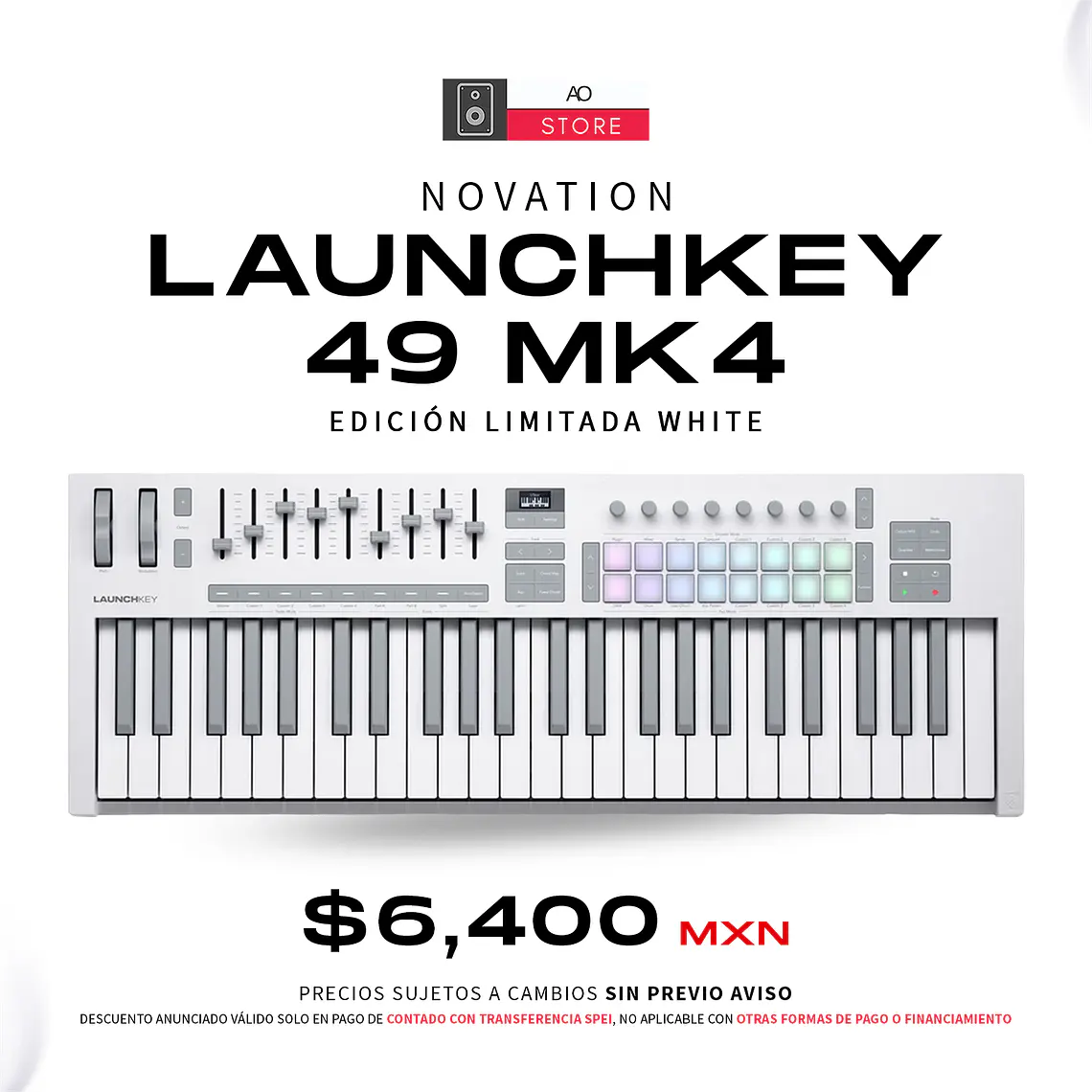 Novation Launchkey 49 Mk4 Edición Limitada White Teclado Midi 2